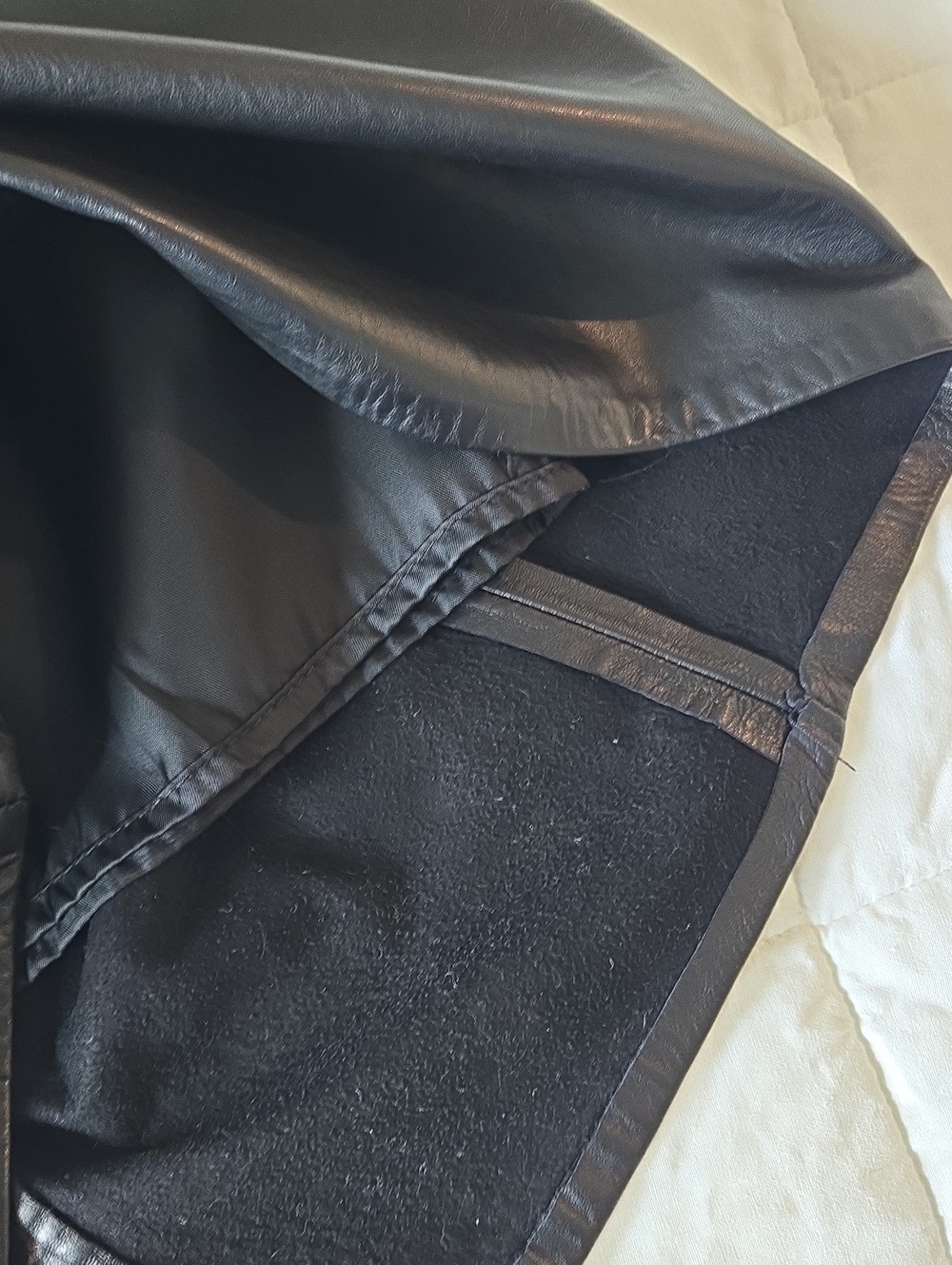 Genuine Leather Pencil Skirt - Picture 3 of 6